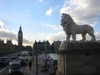 The bridge to Big Ben